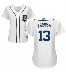 Womens Majestic Detroit Tigers 13 Lance Parrish Replica White Home Cool Base MLB Jersey