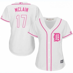Womens Majestic Detroit Tigers 17 Denny McLain Authentic White Fashion Cool Base MLB Jersey