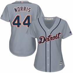 Womens Majestic Detroit Tigers 44 Daniel Norris Authentic Grey Road Cool Base MLB Jersey