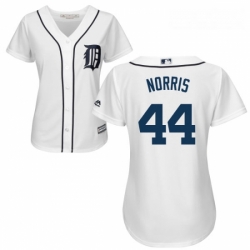 Womens Majestic Detroit Tigers 44 Daniel Norris Authentic White Home Cool Base MLB Jersey
