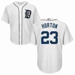 Youth Majestic Detroit Tigers 23 Willie Horton Replica White Home Cool Base MLB Jersey