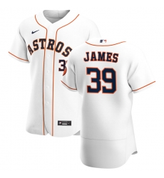 Men Houston Astros 39 Josh James Men Nike White Home 2020 Flex Base Player MLB Jersey