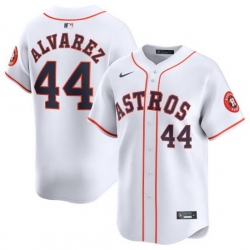 Men Houston Astros 44 Yordan Alvarez White 2024 Home Limited Stitched Baseball Jersey