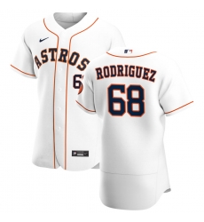 Men Houston Astros 68 Nivaldo Rodriguez Men Nike White Home 2020 Flex Base Player MLB Jersey