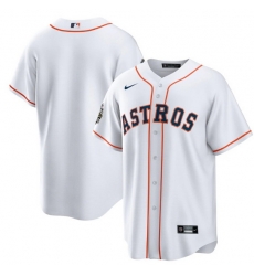 Men Houston Astros Blank White 2022 World Series Home Stitched Baseball Jersey