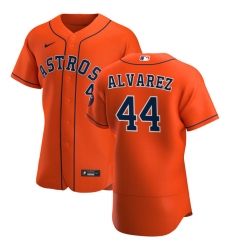 Men's Houston Astros #44 Yordan Alvarez Nike Orange Alternate 2020 Authentic Team MLB Jersey