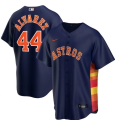 Men's Houston Astros Navy #44 Yordan Alvarez Cool Base Stitched MLB Jersey