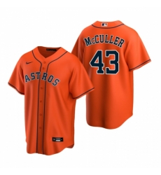 Mens Nike Houston Astros 43 Lance McCullers Orange Alternate Stitched Baseball Jerse