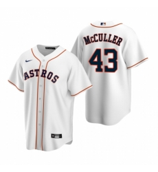 Mens Nike Houston Astros 43 Lance McCullers White Home Stitched Baseball Jerse