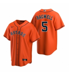Mens Nike Houston Astros 5 Jeff Bagwell Orange Alternate Stitched Baseball Jerse