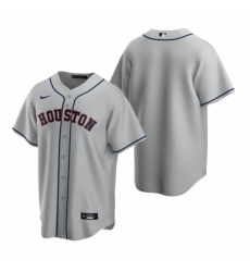 Mens Nike Houston Astros Blank Gray Road Stitched Baseball Jersey