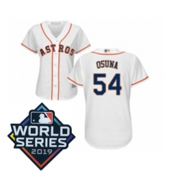 Womens Houston Astros 54 Roberto Osuna White Home Cool Base Baseball jersey