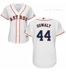 Womens Majestic Houston Astros 44 Roy Oswalt Replica White Home Cool Base MLB Jersey