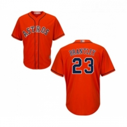 Youth Houston Astros 23 Michael Brantley Authentic Orange Alternate Cool Base Baseball Jersey 