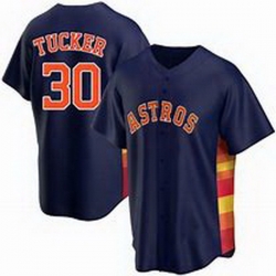 Youth Houston Astros Kyle Tucker #30 Navy Blue Cool Base Stitched Jersey