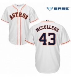 Youth Majestic Houston Astros 43 Lance McCullers Authentic White Home Cool Base MLB Jersey