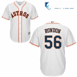 Youth Majestic Houston Astros 56 Hector Rondon Replica White Home Cool Base MLB Jersey 