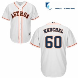 Youth Majestic Houston Astros 60 Dallas Keuchel Authentic White Home Cool Base MLB Jersey
