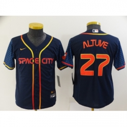 Youth Toddler Houston Astros #27 Jose Altuve Nike Navy 2022 City Connect Player Jersey