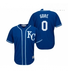 Mens Kansas City Royals 0 Terrance Gore Replica Blue Alternate 2 Cool Base Baseball Jersey 