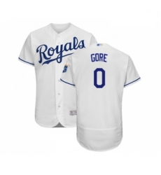 Mens Kansas City Royals 0 Terrance Gore White Flexbase Authentic Collection Baseball Jersey