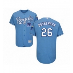 Mens Kansas City Royals 26 Brad Boxberger Light Blue Alternate Flex Base Authentic Collection Baseball Jersey