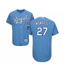 Mens Kansas City Royals 27 Raul Mondesi Light Blue Alternate Flex Base Authentic Collection Baseball Jersey