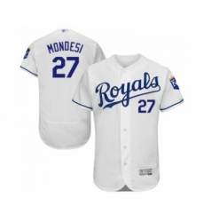 Mens Kansas City Royals 27 Raul Mondesi White Flexbase Authentic Collection Baseball Jersey