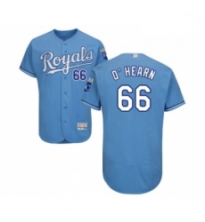 Mens Kansas City Royals 66 Ryan O Hearn Light Blue Alternate Flex Base Authentic Collection Baseball Jersey
