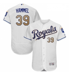 Mens Majestic Kansas City Royals 39 Jason Hammel White Flexbase Authentic Collection MLB Jersey