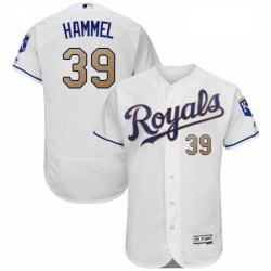 Mens Majestic Kansas City Royals 39 Jason Hammel White Flexbase Authentic Collection MLB Jersey