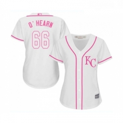 Womens Kansas City Royals 66 Ryan O Hearn Replica White Fashion Cool Base Baseball Jersey 