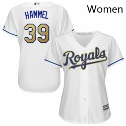 Womens Majestic Kansas City Royals 39 Jason Hammel Replica White Home Cool Base MLB Jersey