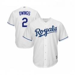 Youth Kansas City Royals 2 Chris Owings Replica White Home Cool Base Baseball Jersey 