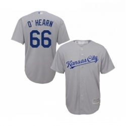 Youth Kansas City Royals 66 Ryan O Hearn Replica Grey Road Cool Base Baseball Jersey 