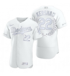 Dodgers 22 Clayton Kershaw White Nike Flexbase Fashion Jersey