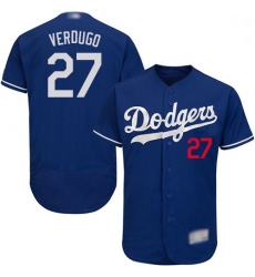 Dodgers 27 Alex Verdugo Blue Flexbase Authentic Collection Stitched Baseball Jersey
