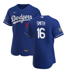Men Los Angeles Dodgers 16 Will Smith Men Nike Royal Alternate 2020 World Series Bound Flex Base Player MLB Jersey