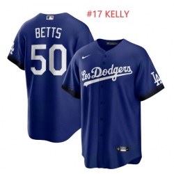 Men Los Angeles Dodgers #17 Joe Kelly Nike City Connect Replica Player Jersey Royal