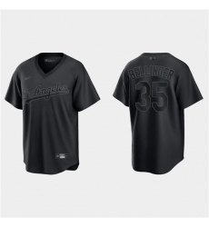 Men Los Angeles Dodgers 35 Cody Bellinger Black Pitch Black Fashion Replica Stitched Jersey