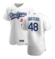 Men Los Angeles Dodgers 48 Brusdar Graterol Men Nike White Home 2020 Flex Base Player MLB Jersey
