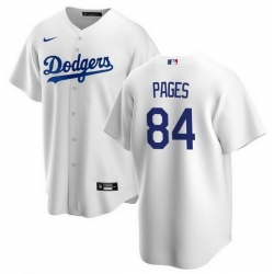 Men Los Angeles Dodgers 84 Andy Pages White Cool Base Stitched Baseball Jersey