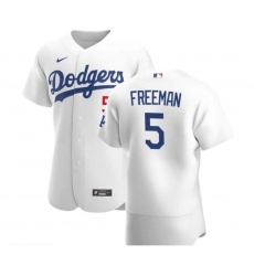 Men Los Angeles Dodgers Freddie Freeman White Flex Base Home Jersey