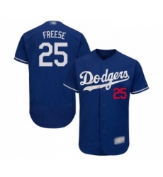 Mens Los Angeles Dodgers 25 David Freese Royal Blue Alternate Flex Base Authentic Collection Baseball Jersey