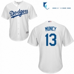 Mens Majestic Los Angeles Dodgers 13 Max Muncy Replica White Home Cool Base MLB Jersey 