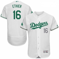 Mens Majestic Los Angeles Dodgers 16 Andre Ethier White Celtic Flexbase Authentic Collection MLB Jersey