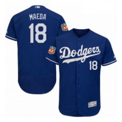 Mens Majestic Los Angeles Dodgers 18 Kenta Maeda Royal Blue Flexbase Authentic Collection MLB Jersey