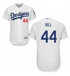 Mens Majestic Los Angeles Dodgers 44 Rich Hill White Home Flex Base Authentic Collection MLB Jersey