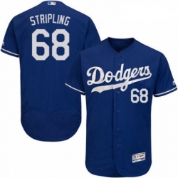Mens Majestic Los Angeles Dodgers 68 Ross Stripling Royal Blue Flexbase Authentic Collection MLB Jersey
