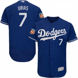 Mens Majestic Los Angeles Dodgers 7 Julio Urias Royal Blue Flexbase Authentic Collection MLB Jersey